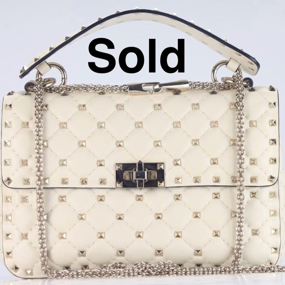 Valentino Handbags - New Valentino Pike Leather Studded Shoulder Bag